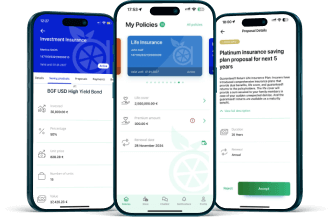 Mobile app for life and unit-linked products