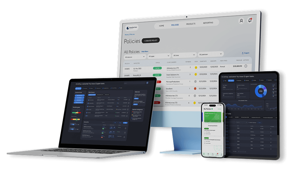 Software products for insurance