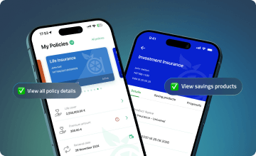 Mobile App for Investment and Life Cover Insurance