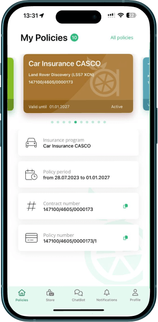 Vitaminise Mobile App for Car Insurance