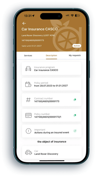 Vitaminise Mobile App for Car Insurance