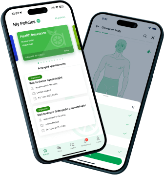 Mobile app for health insurance