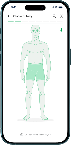 Self-service symptom checker (Avatar)