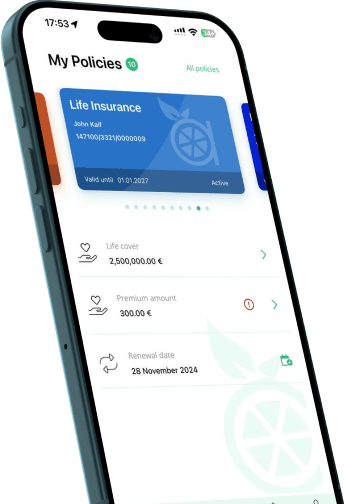 Vitaminise Mobile App for Life Insurance