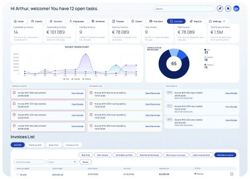 Quote generation, invoicing, and billing