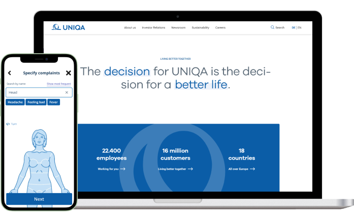 Discovery phase and mobile app development for insurance company UNIQA