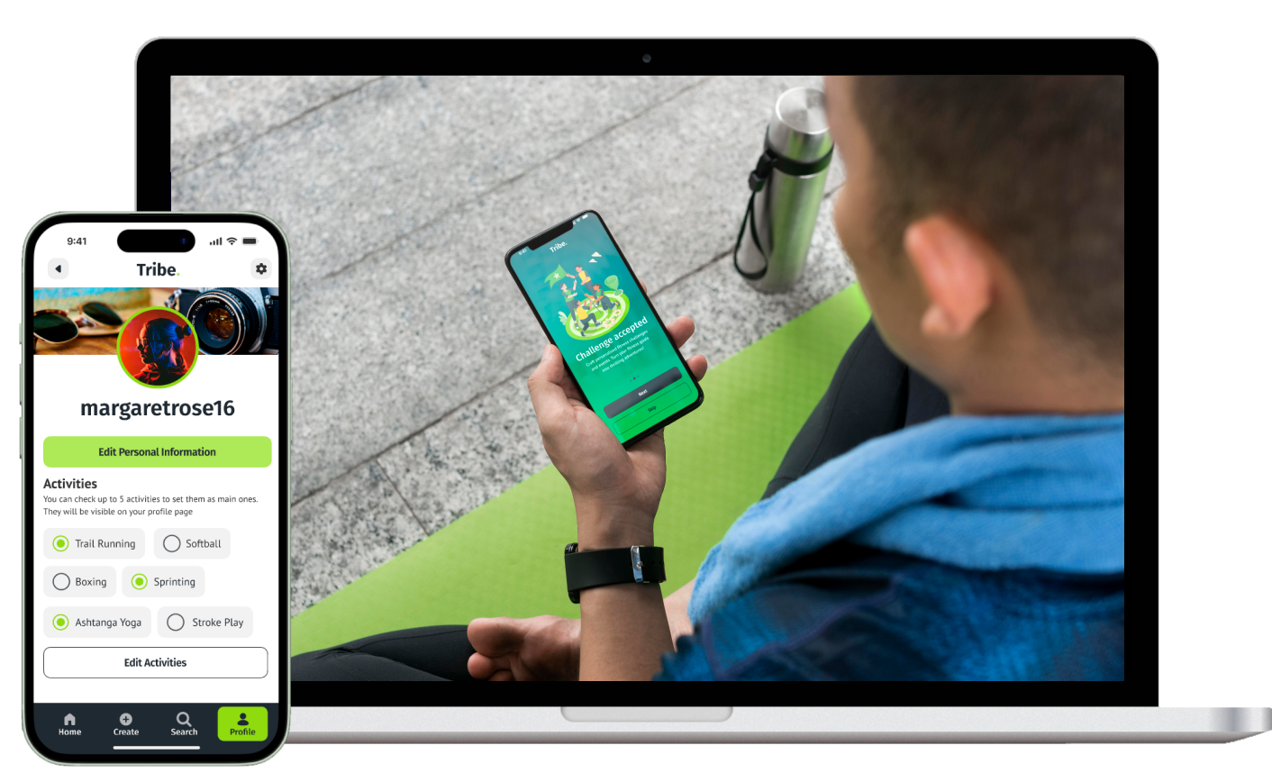 Discovery Phase and MVP development of the Tribe fitness mobile app