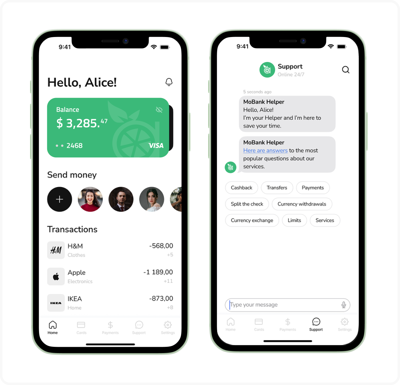mobile banking chatbot