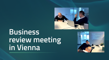 Business review in DICEUS Vienna office
