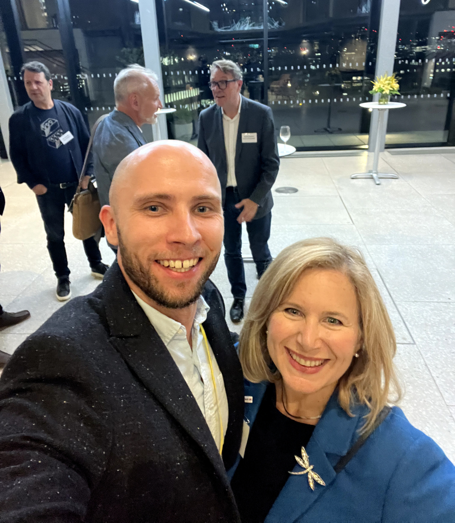 Dmytro with Melissa at Insurtech UK AGM