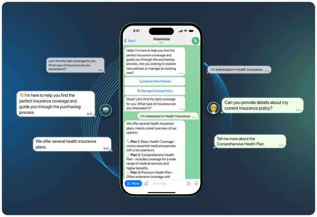 vitaminise chatbot health insurance