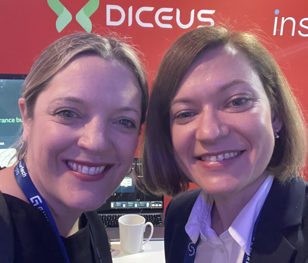 Networking at DICEUS booth during Insurtech Insights Europe 2025