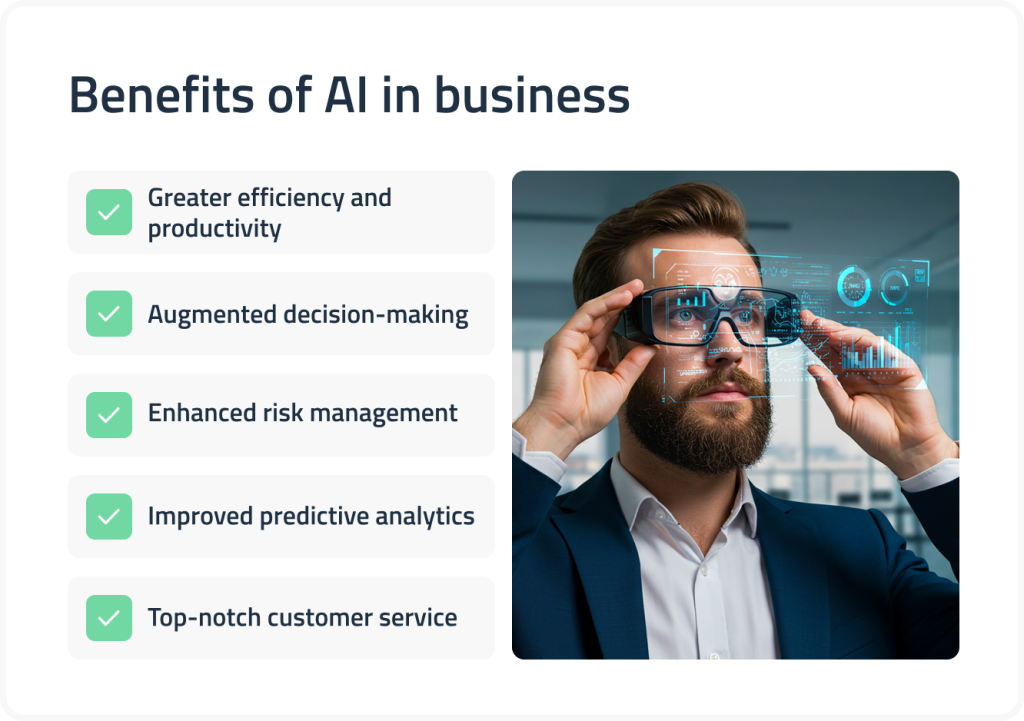 AI benefits for business