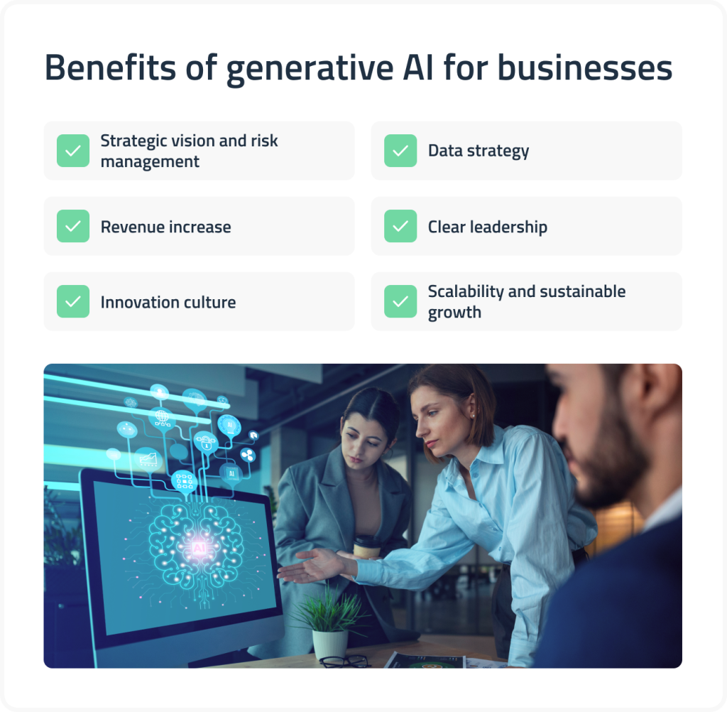 Gen AI benefits for businesses