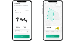 Earth observation application for soil moisture drones picture