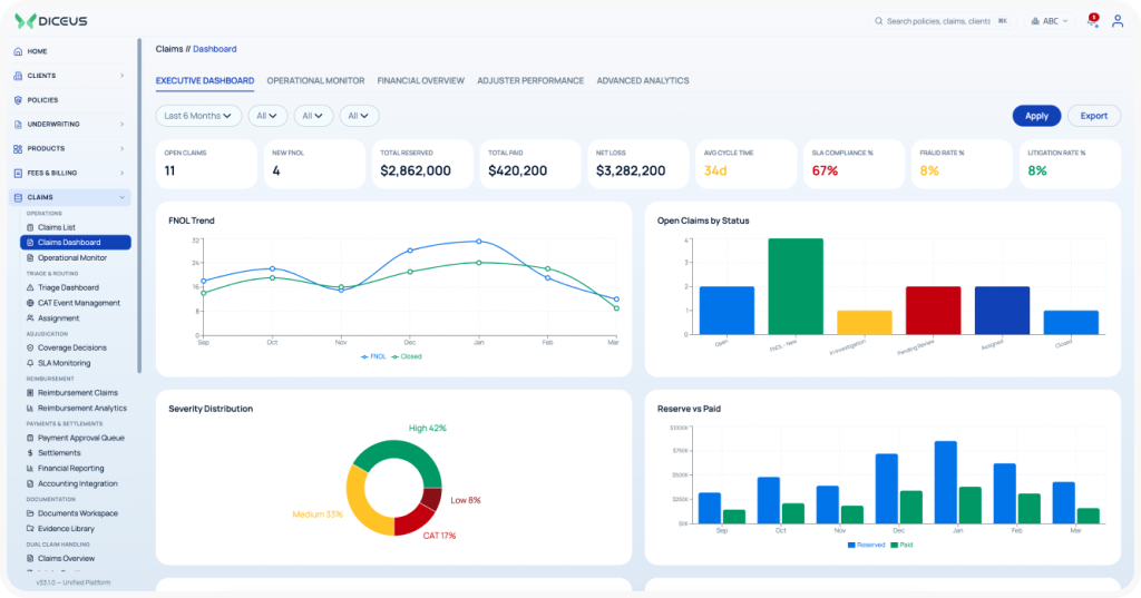 claim handling module